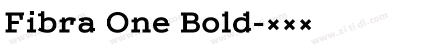 Fibra One Bold字体转换